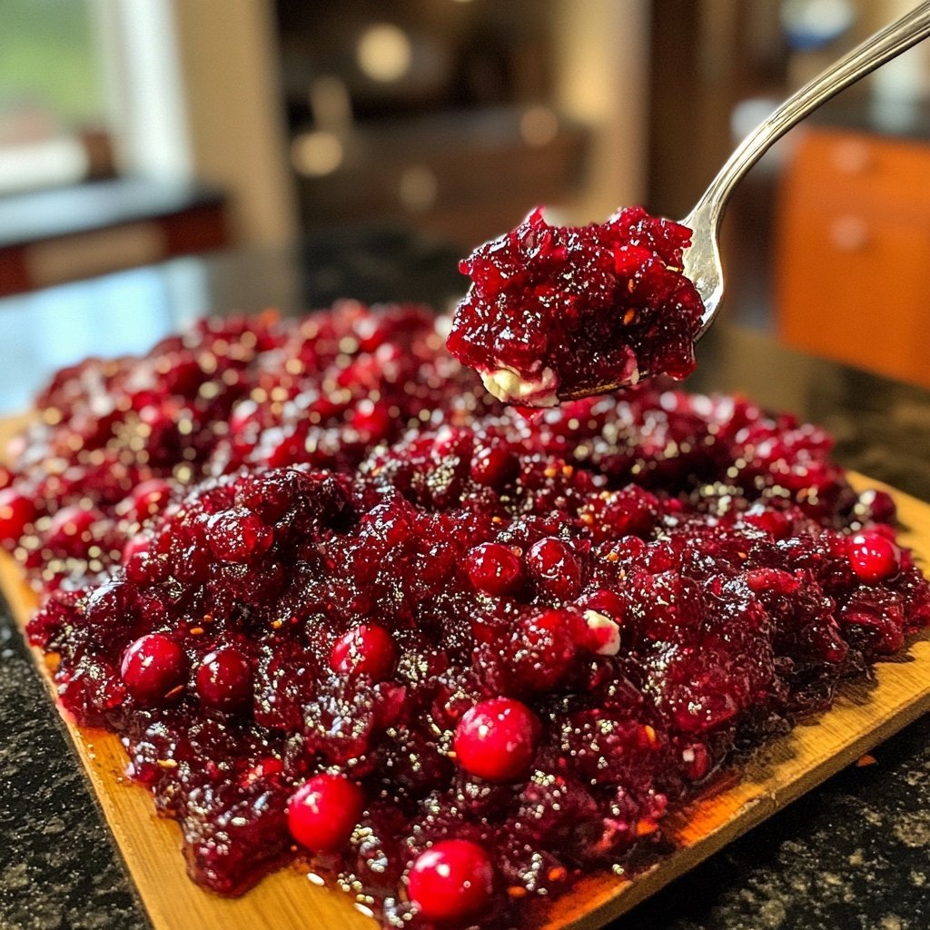 Five-Spice Cranberry Relish with Goat Cheese