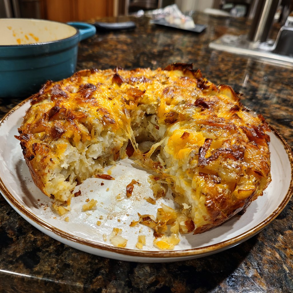 Cheesy Onion Boil Bake