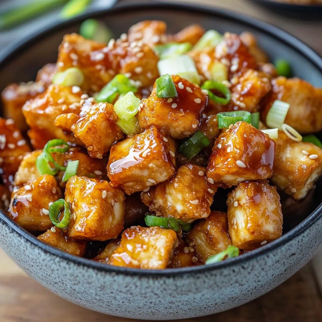 Crispy Honey Garlic Tofu Recipe