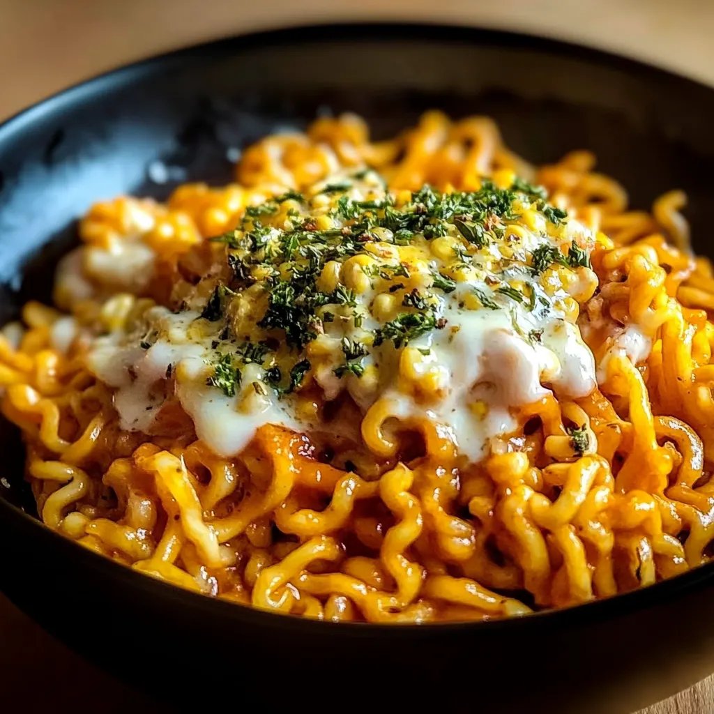 Korean Corn Cheese Instant Ramen Noodles