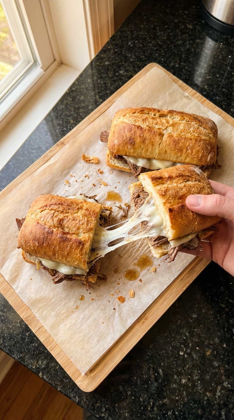 Italian Beef and Cheese Melts