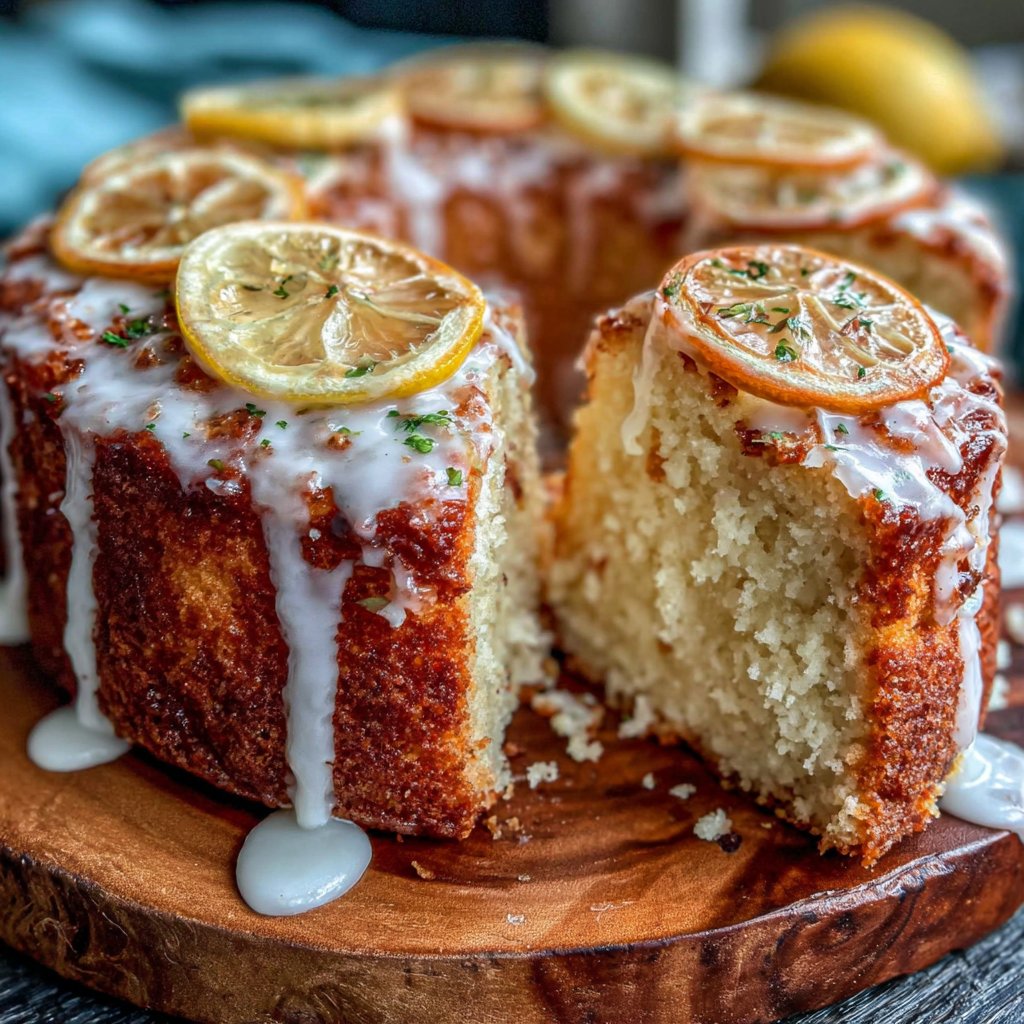 Lemon Glaze Spring Cake
