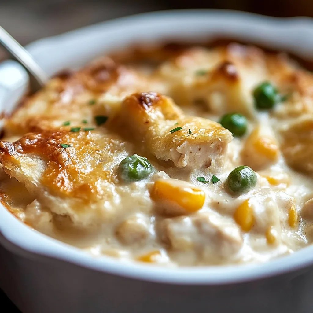 Creamy Chicken Pot Pie Casserole