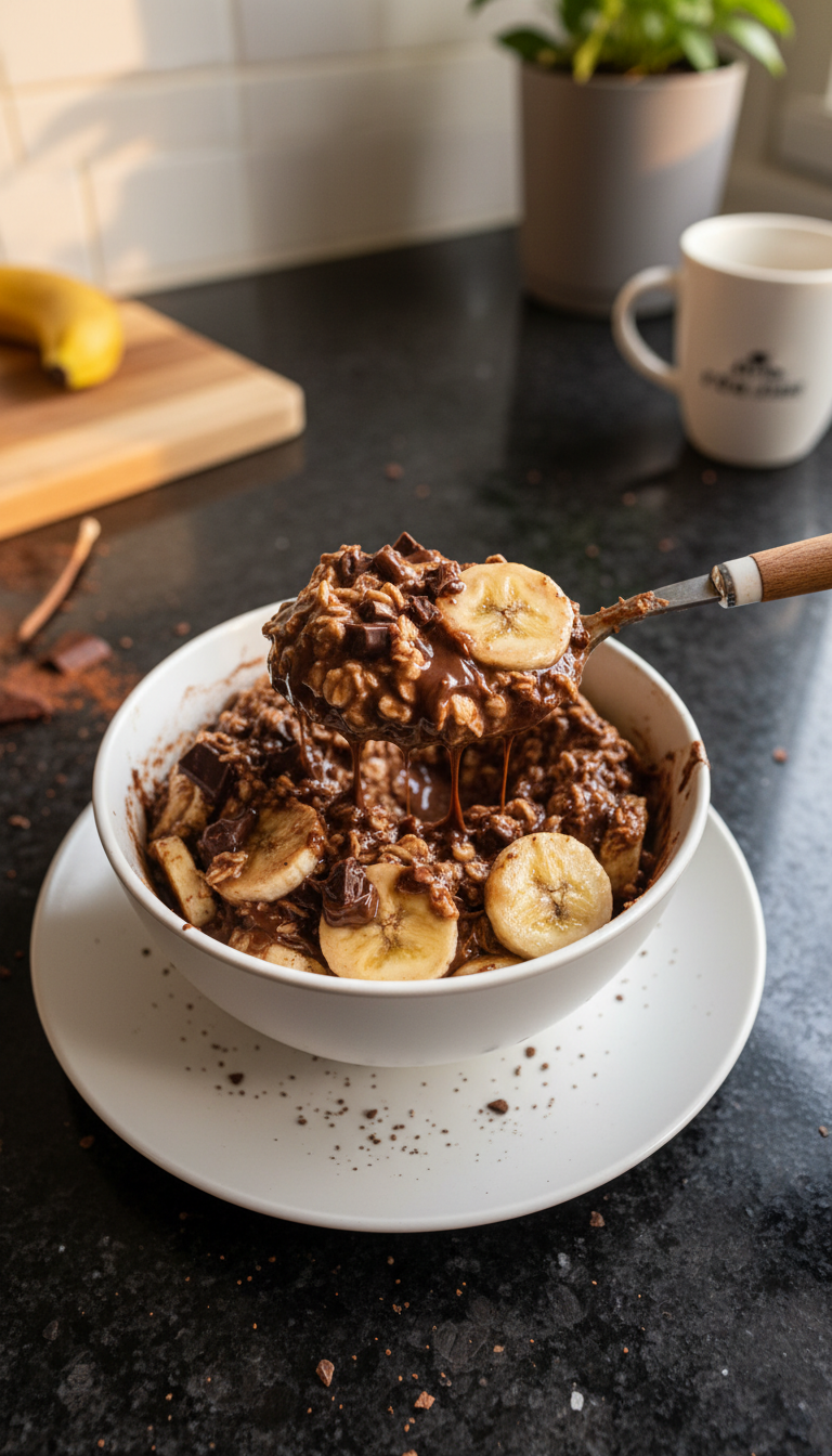 Choco-Banana Overnight Oats