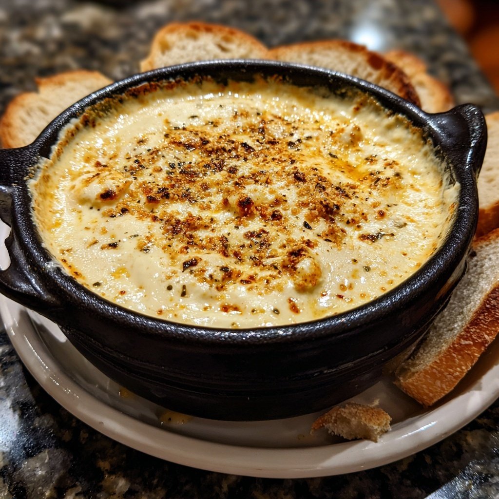 Roasted Garlic and Goat Cheese Fondue