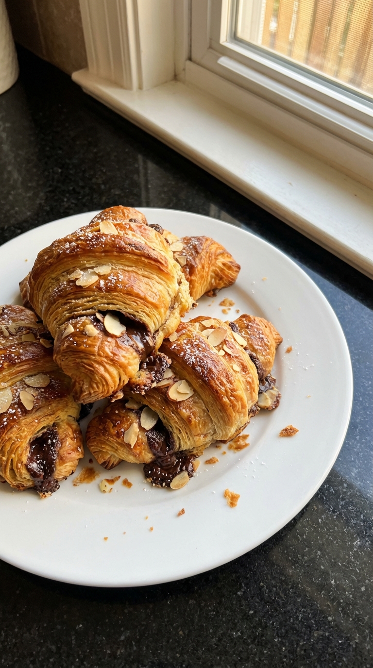 Chocolate Almond Croissant Delights