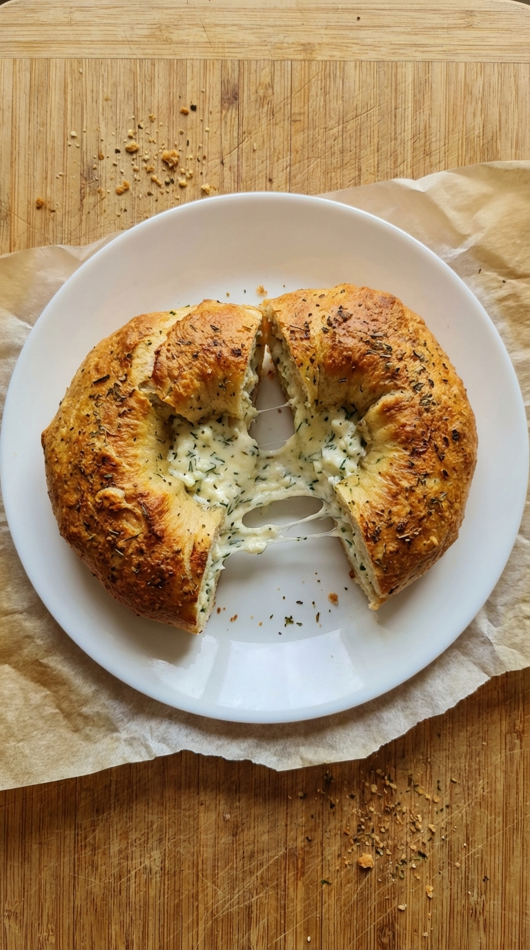 Herbed Cottage Cheese Bagel Treat