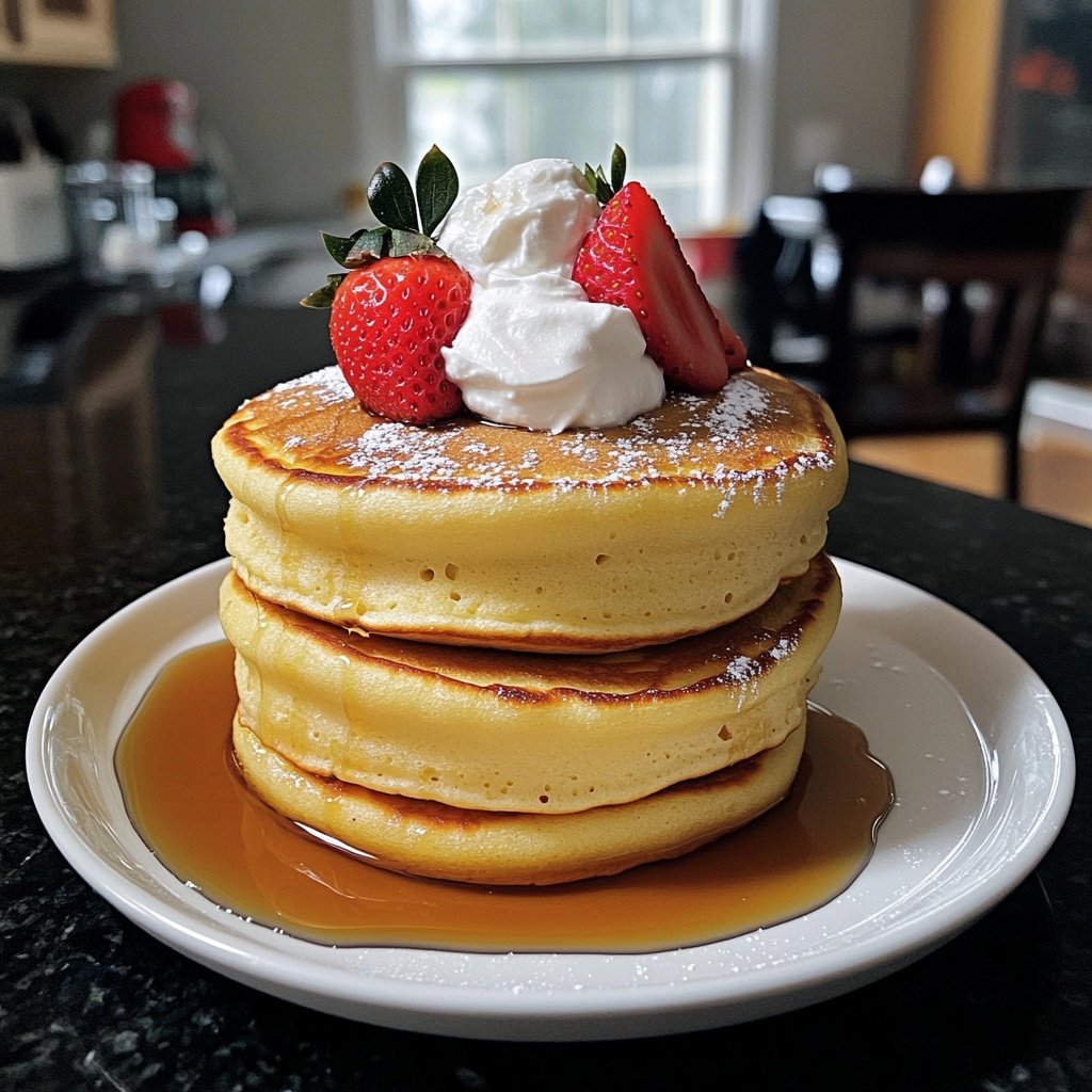 Fluffy Japanese Soufflé Pancakes