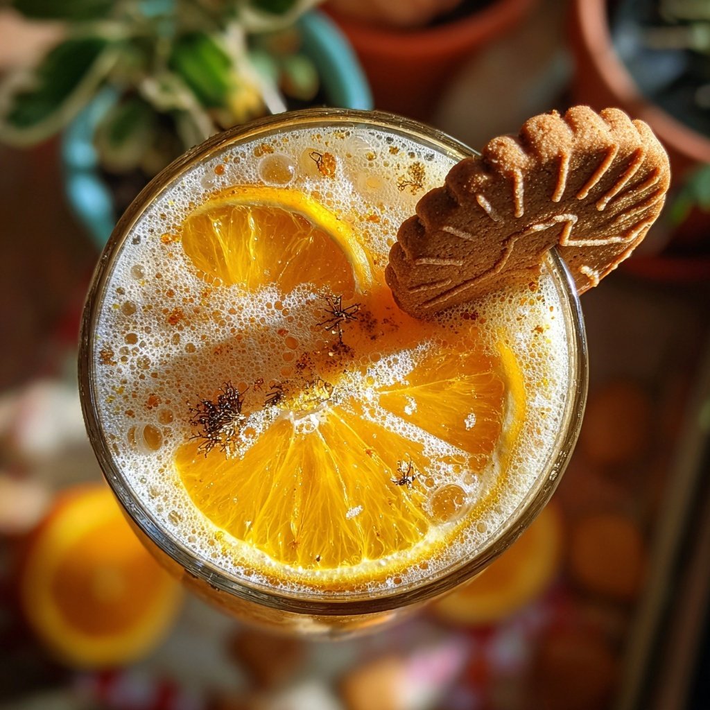 Gingerbread Orange Festive Fizz