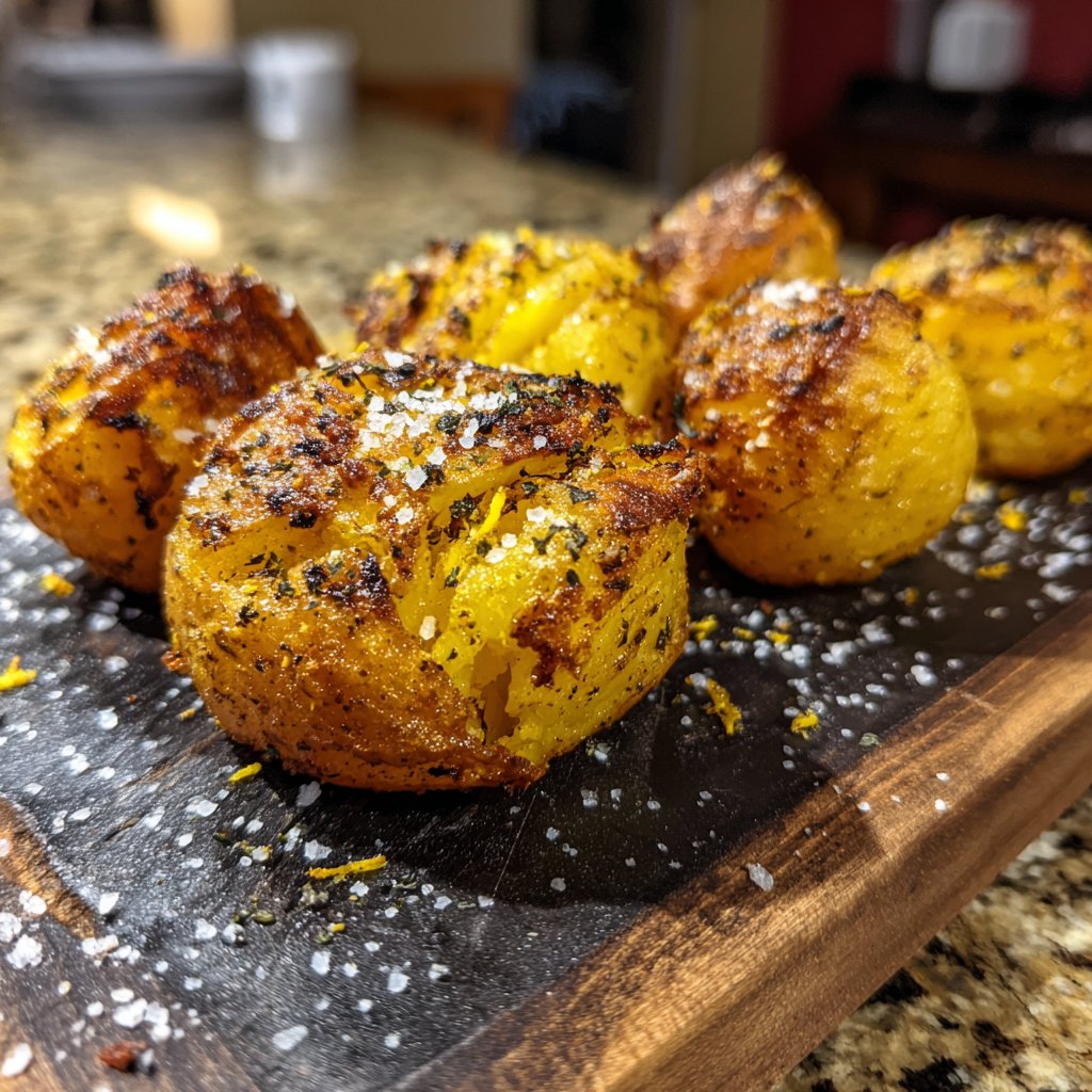 Crispy Saffron Infused Potatoes