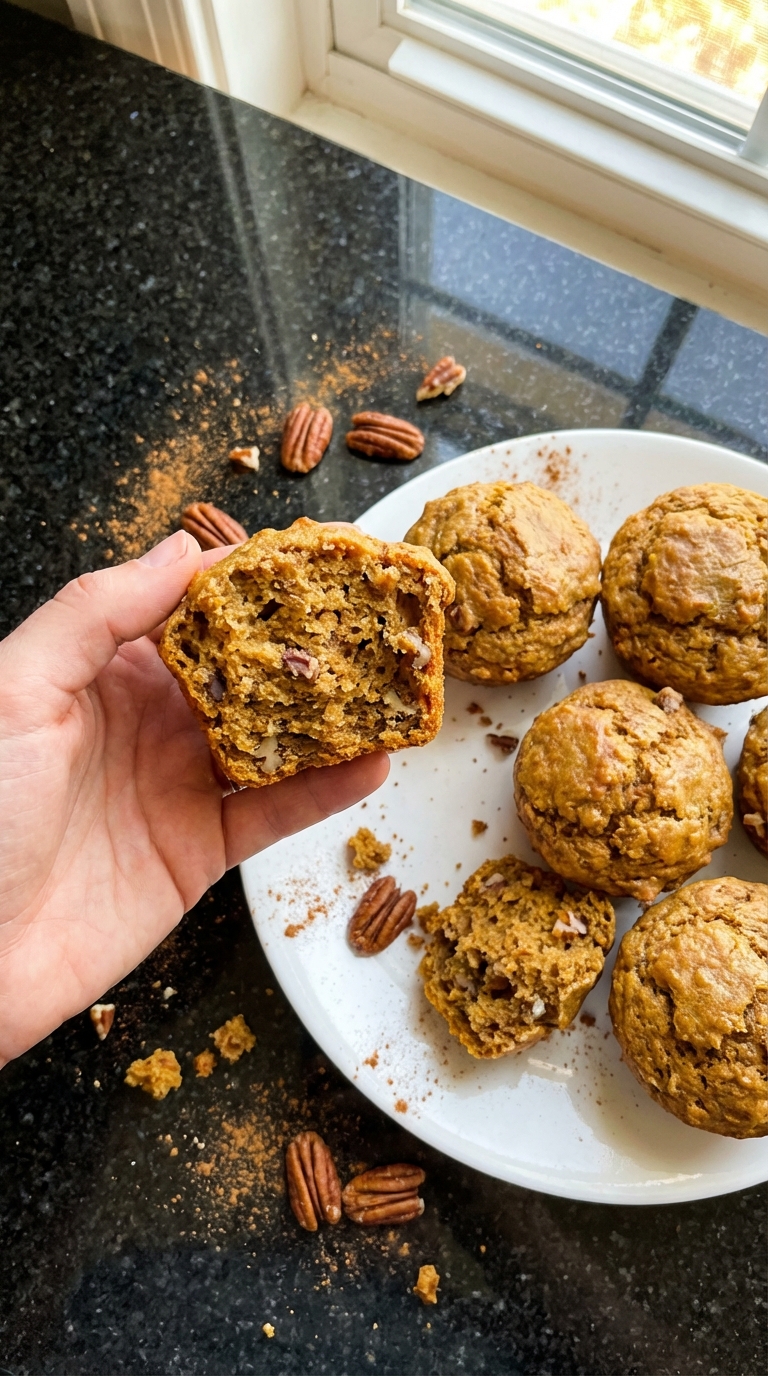 Pumpkin Spice Muffins with Nuts