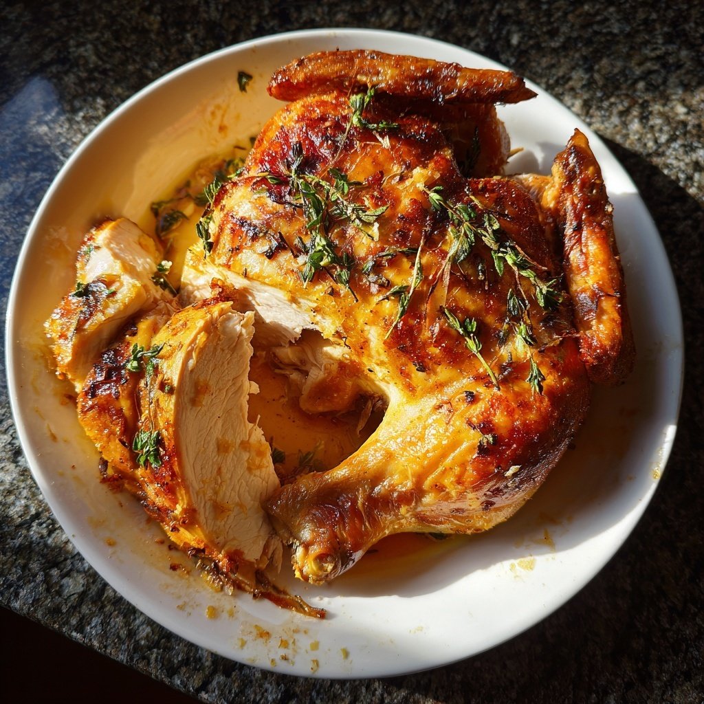 Lemon Garlic Roasted Chicken