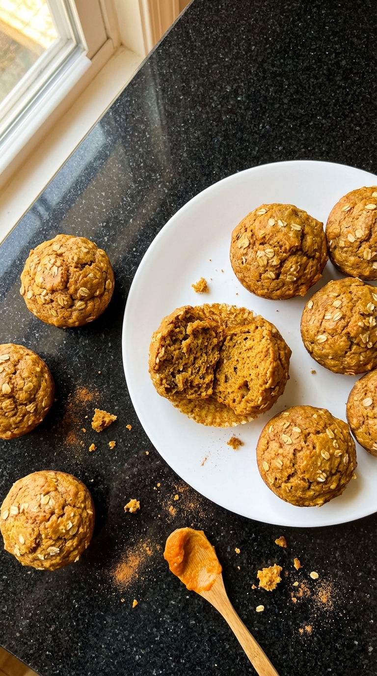 High Protein Pumpkin Spice Muffins