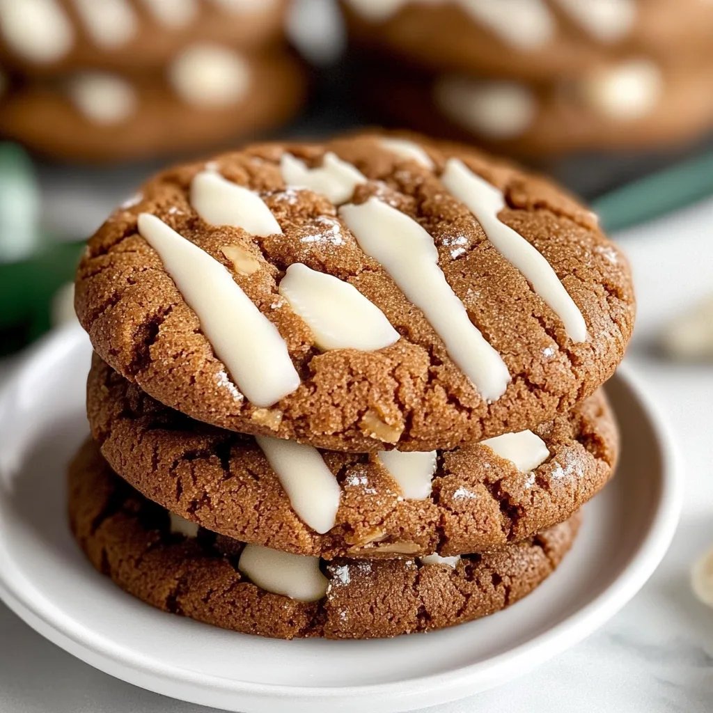 White Chocolate Dipped Chewy Maple Cookies
