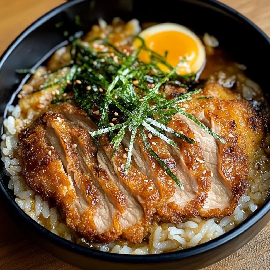 Katsudon Japanese Pork Cutlet Rice Bowl