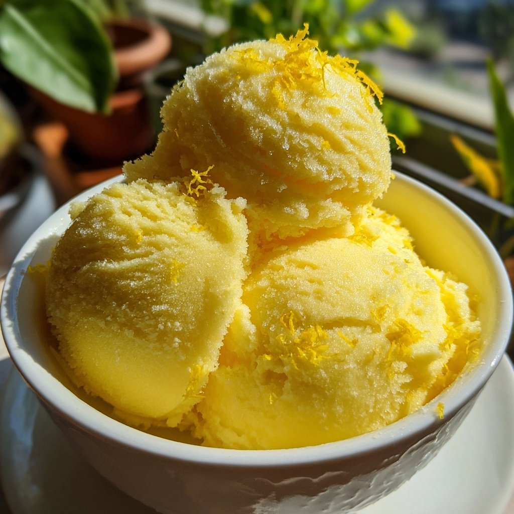 Meyer Lemon Sorbet Delight