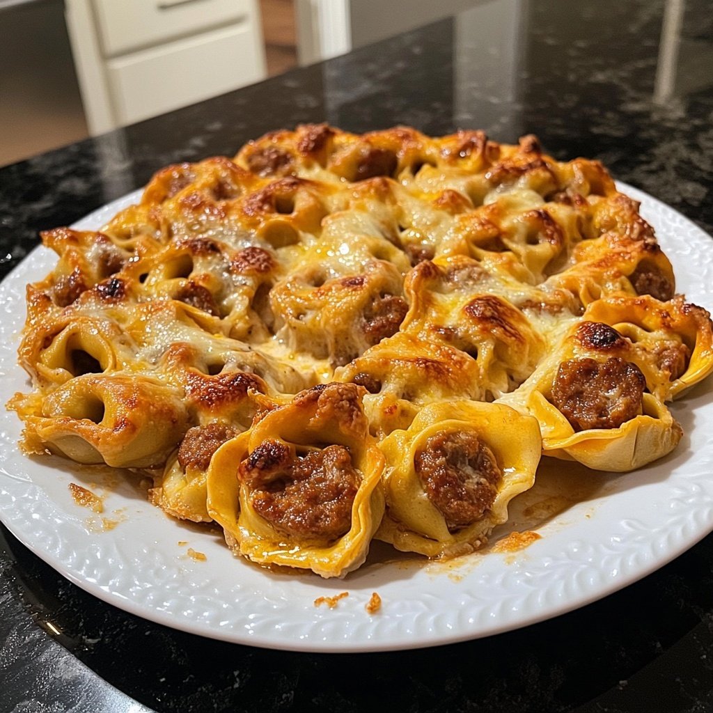 Baked Tortellini with Sausage