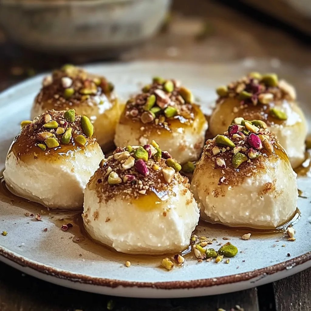 Ricotta Pistachio Honey Bites