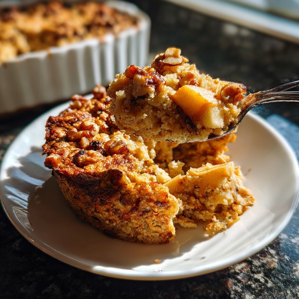 Double Apple Baked Oatmeal with Spices