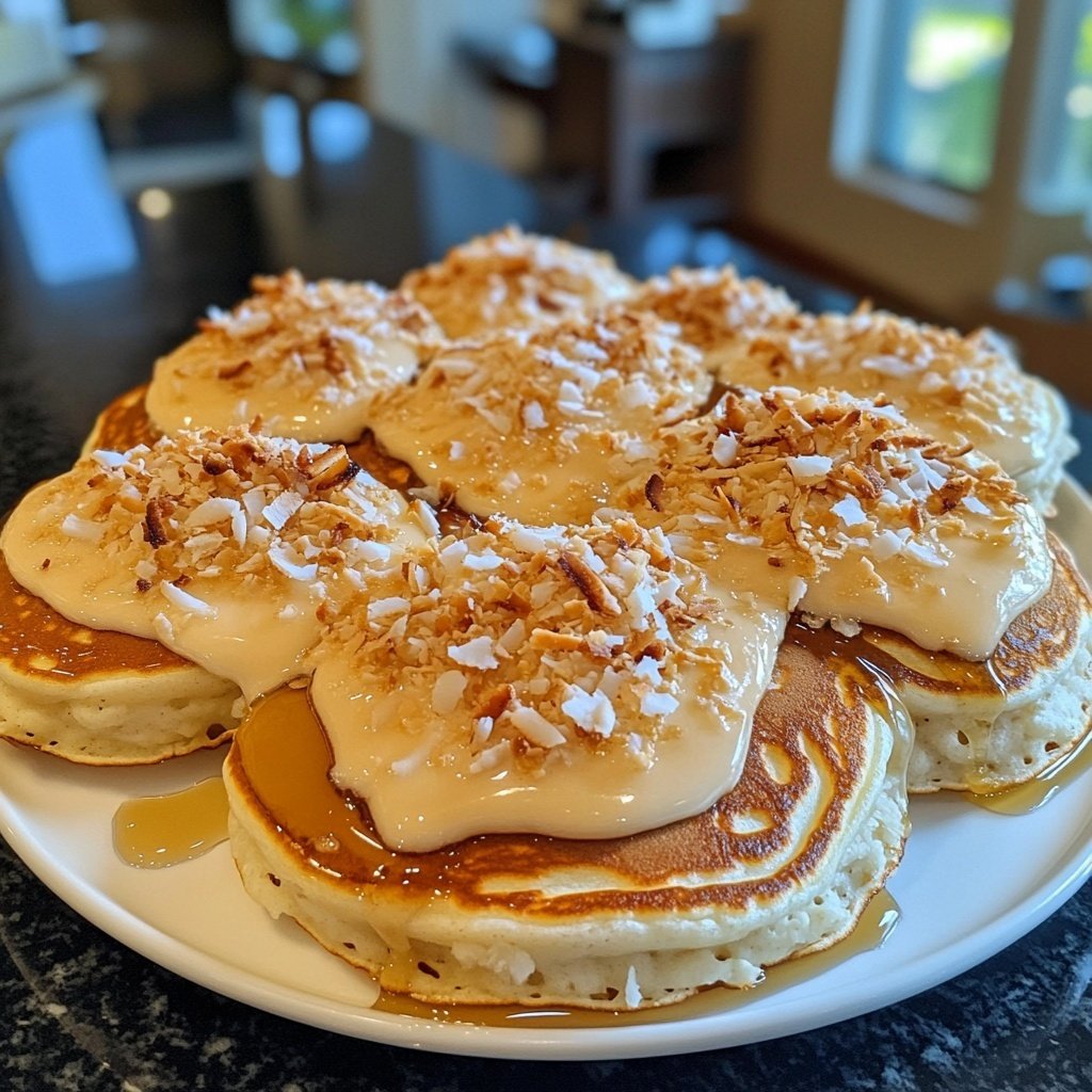 Coconut Cream Pancakes