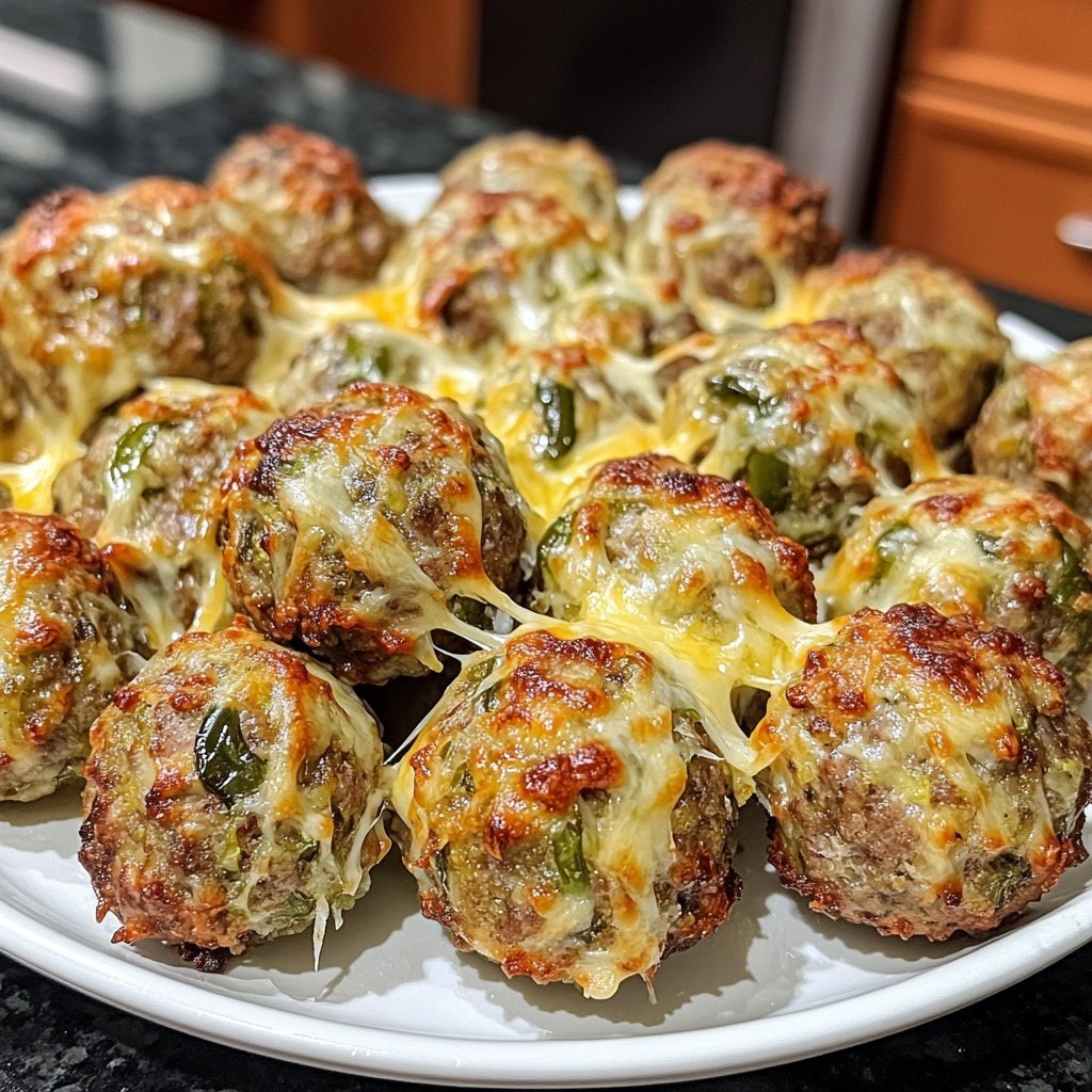 Spicy Jalapeño Popper Sausage Balls