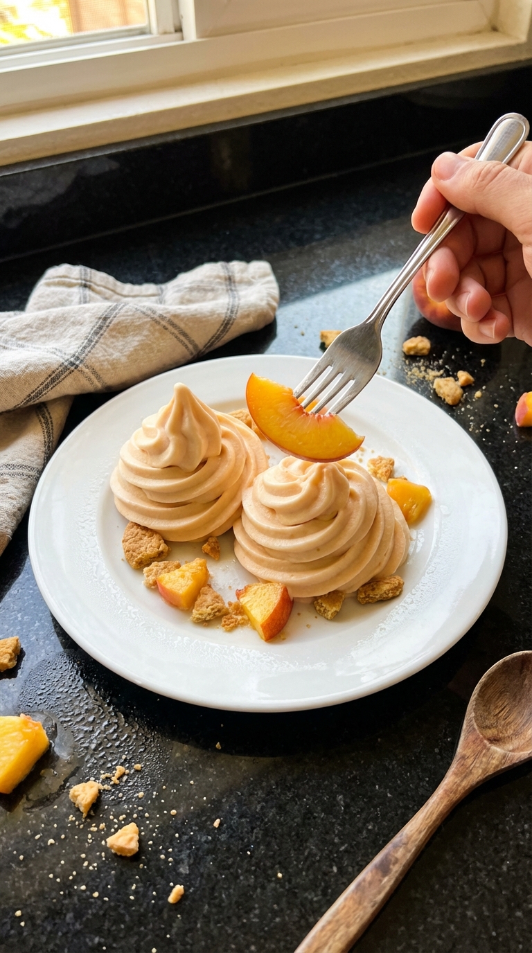 Peachy Frozen Yogurt Twists