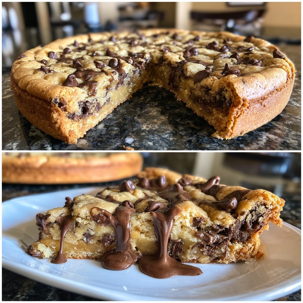 Giant Bakery-Style Chocolate Chip Cookie Cake​