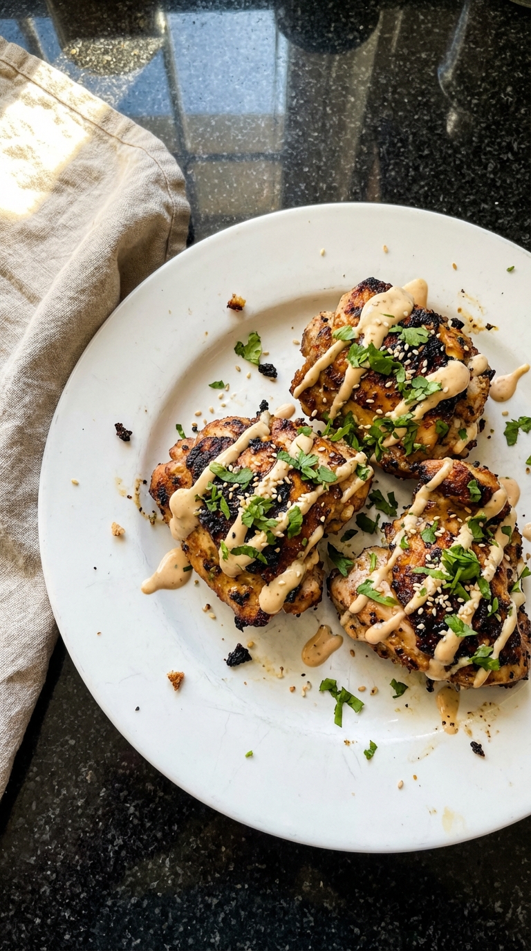 Sesame Aioli Grilled Chicken