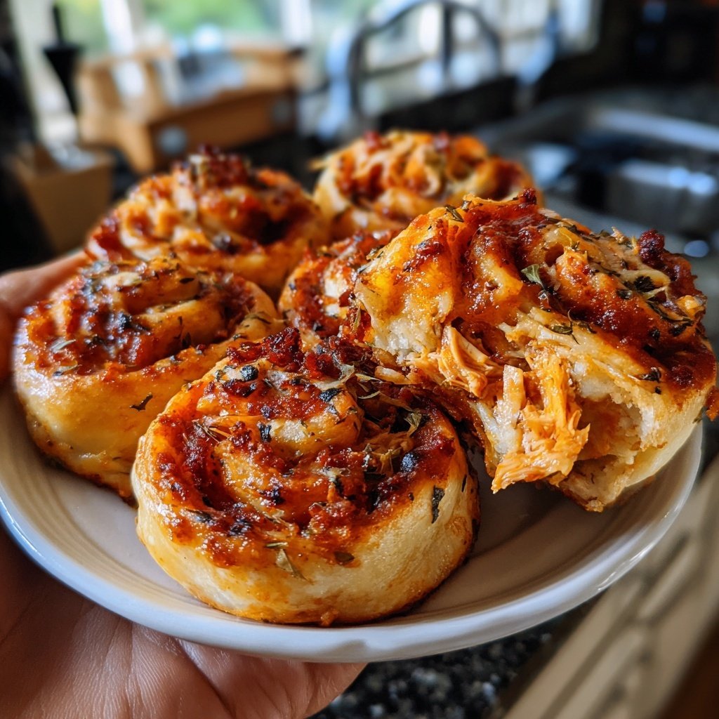 BBQ Chicken Pinwheels