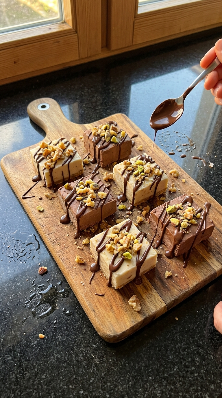 Frozen Yogurt Fudge Bites