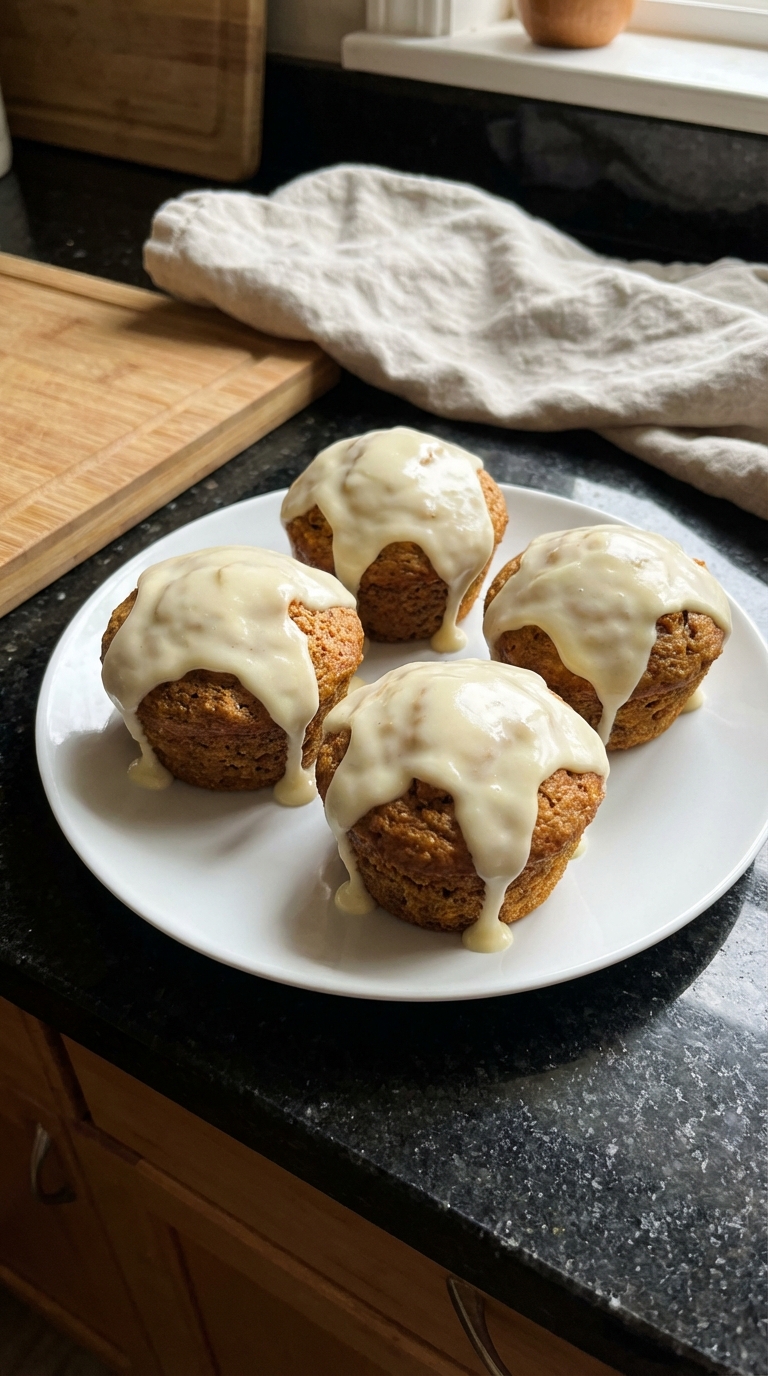 Carrot Cake Muffins with Cream Cheese