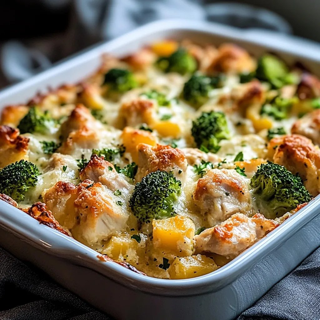 Baked Potato Chicken and Broccoli Casserole