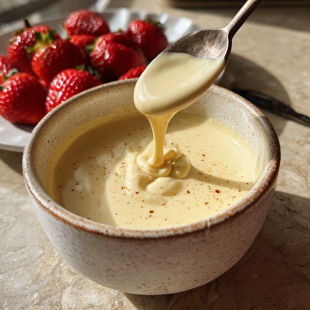 Smooth Vanilla Bean Fondue