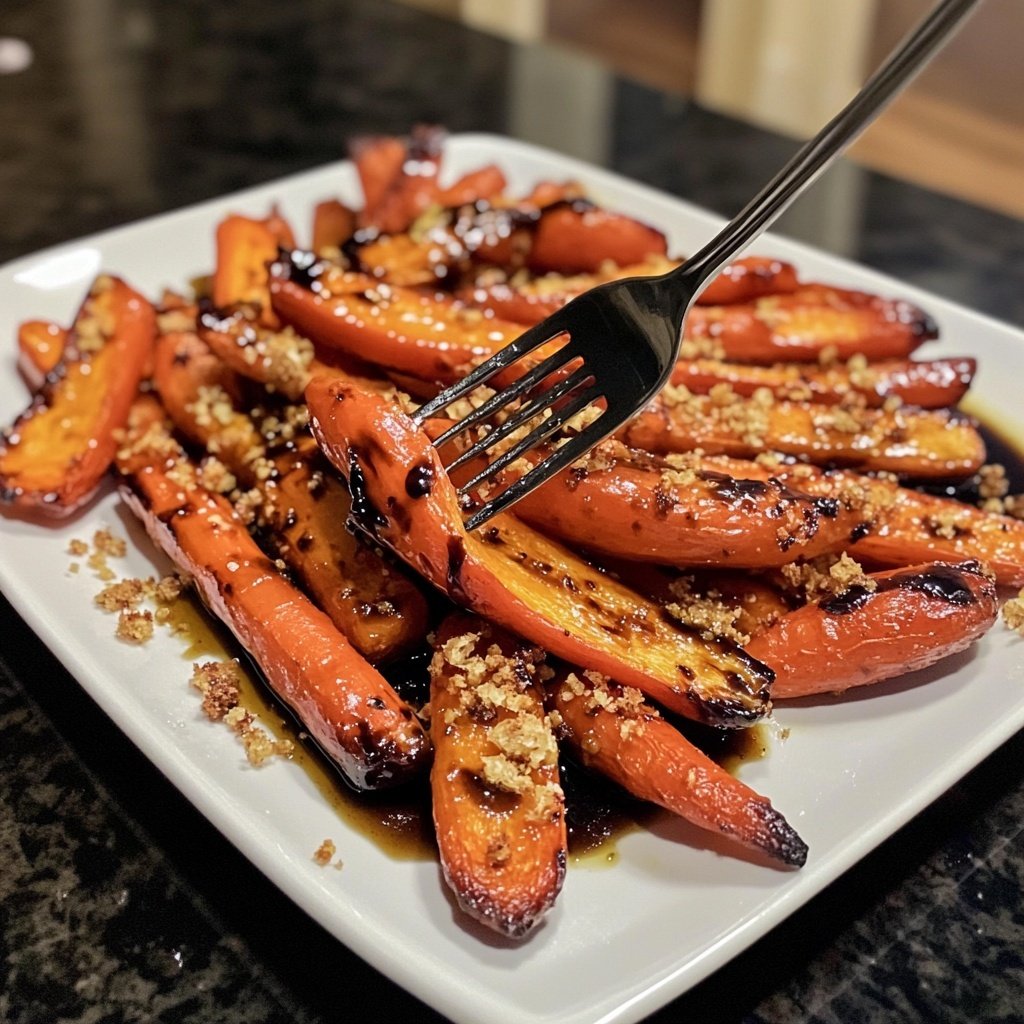 Honey Balsamic Roasted Carrots