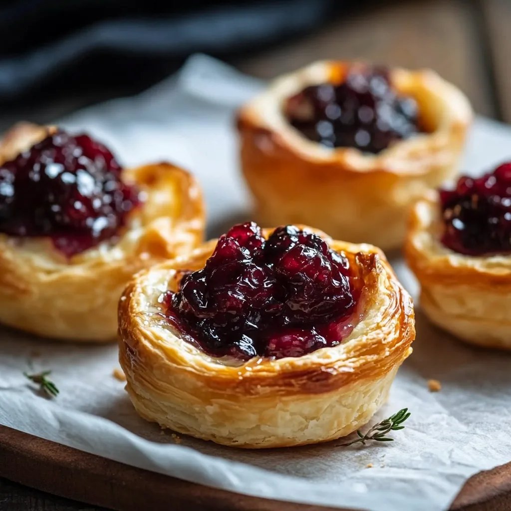 Easy Cranberry Brie Bites
