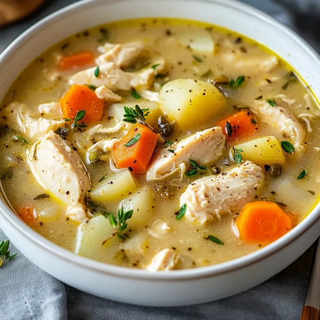 Comforting Chicken Soup with Potatoes