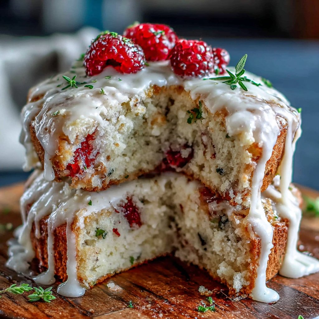 Lemon Raspberry Spring Cake