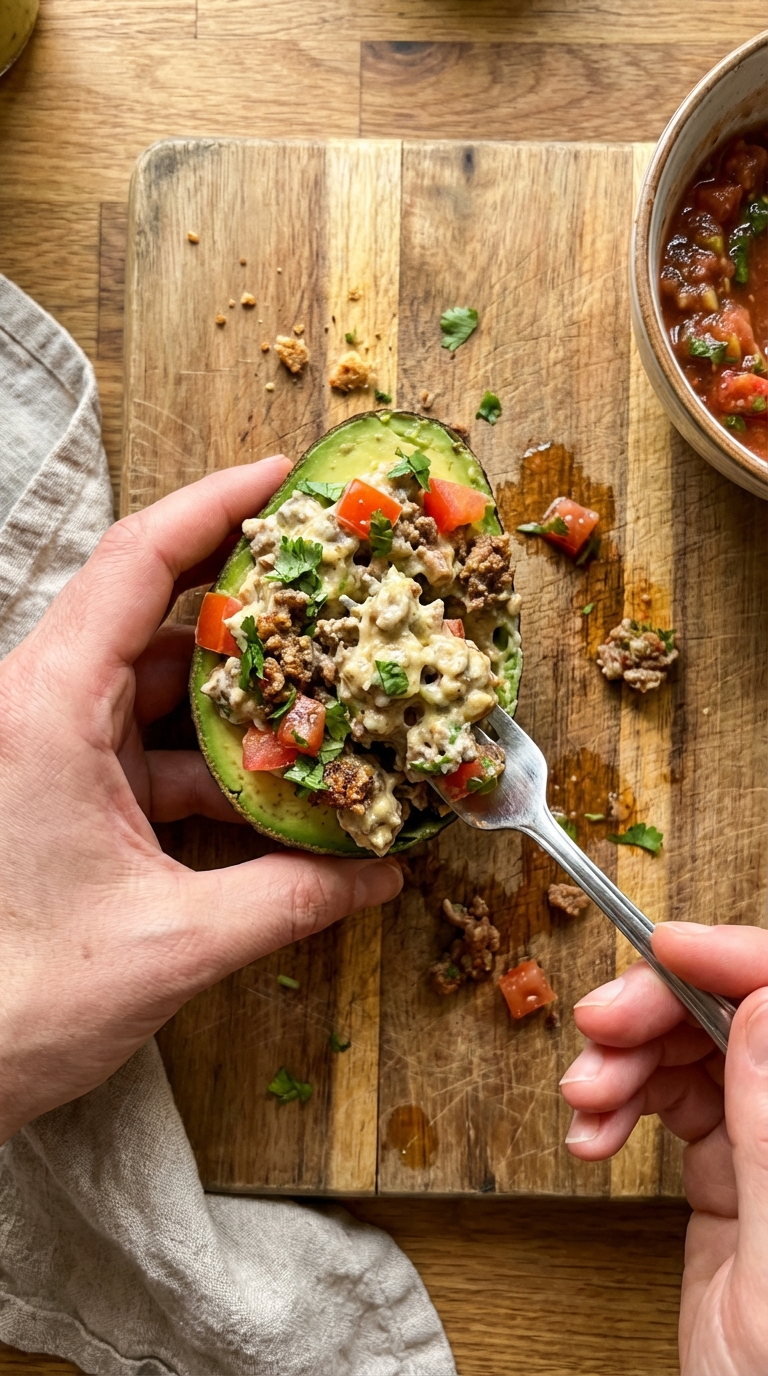 Stuffed Avocado with Beef