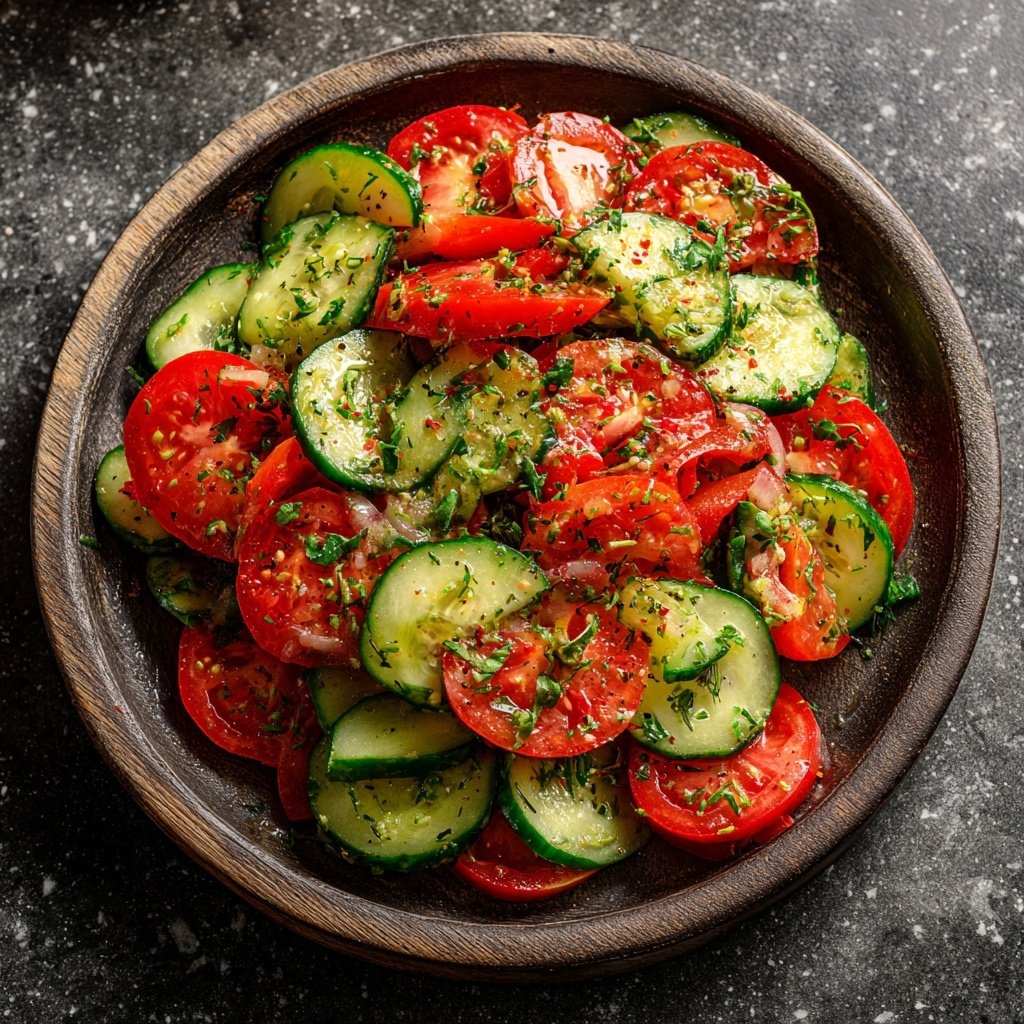 Zesty Cucumber and Tomato Salad